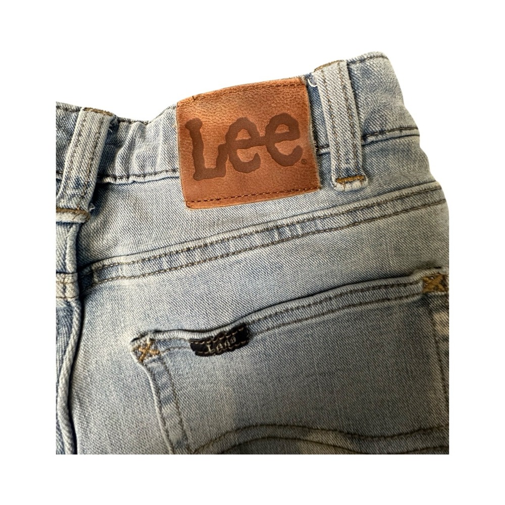 Lee Jeans Womens 27 Light Blue High Rise Skinny Denim Pants Stretch Casual - Picture 10 of 11
